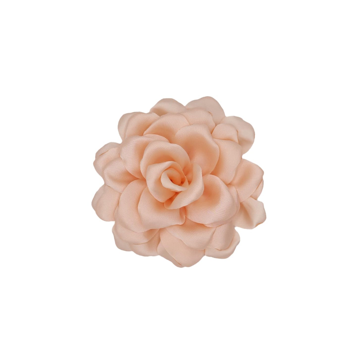 LiaLush Handmade Satin Rose Flower Brooch – Large Floral Pin for Wedding, Party & Everyday Style | 4.72in