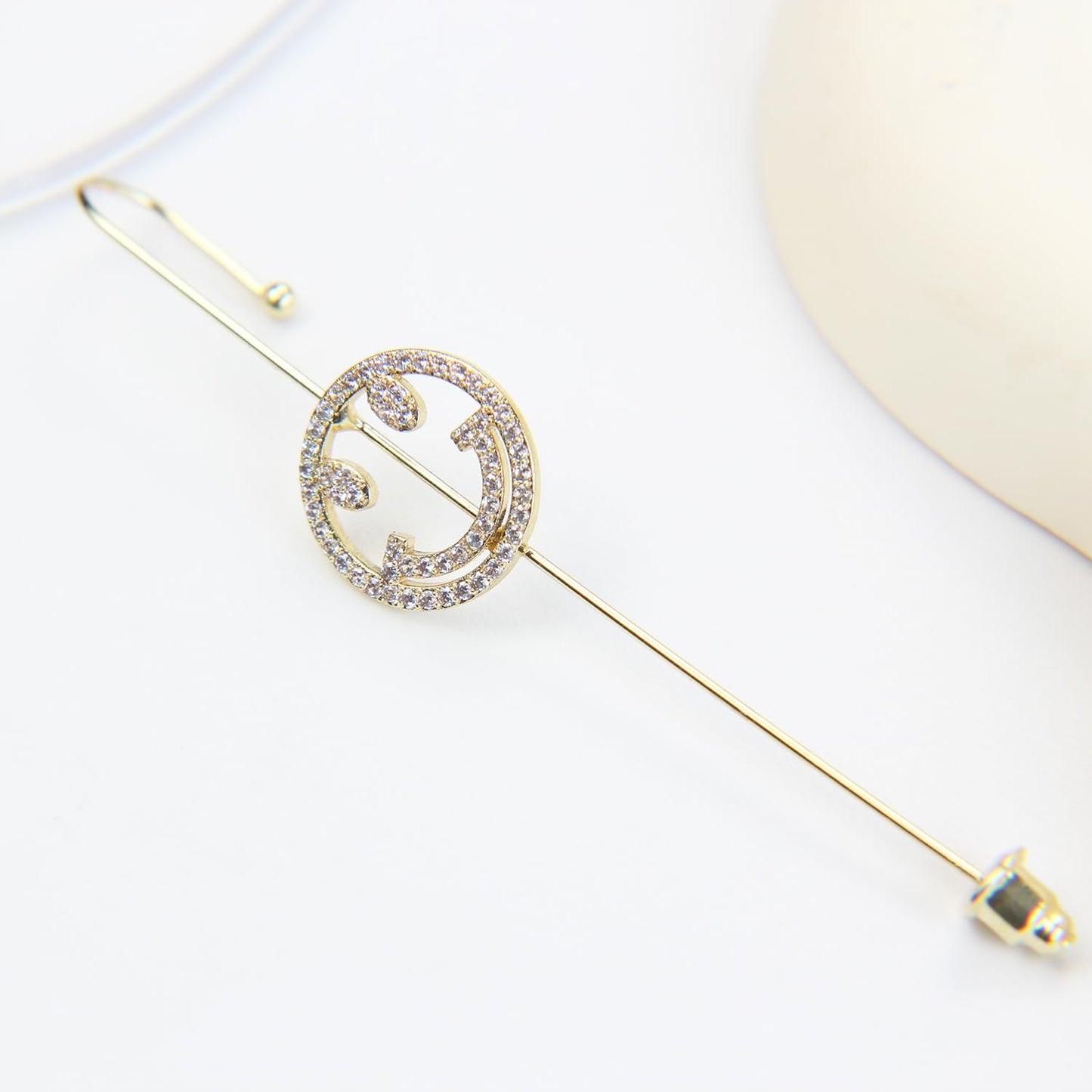 Vintage Ear Wrap Crawler Hook Earrings – Crystal CZ Ear Cuff Climbers | LiaLush