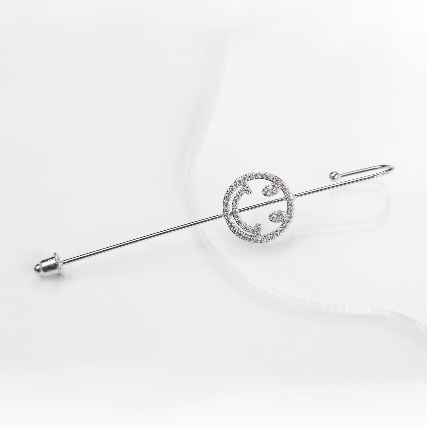 Vintage Ear Wrap Crawler Hook Earrings – Crystal CZ Ear Cuff Climbers | LiaLush