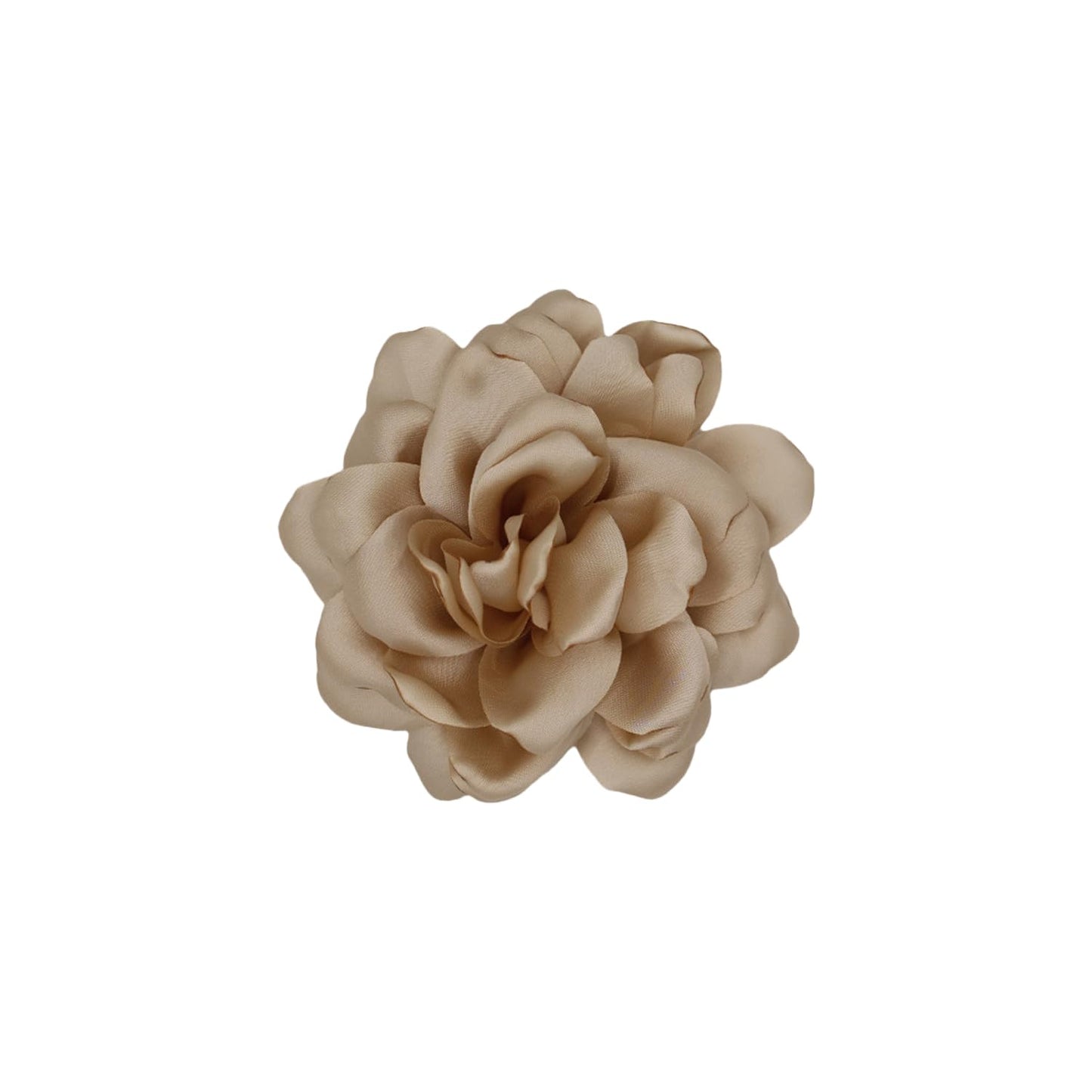 LiaLush Handmade Satin Rose Flower Brooch – Large Floral Pin for Wedding, Party & Everyday Style | 4.72in