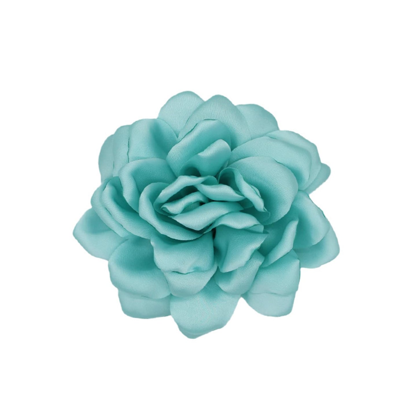 LiaLush Handmade Satin Rose Flower Brooch – Large Floral Pin for Wedding, Party & Everyday Style | 4.72in