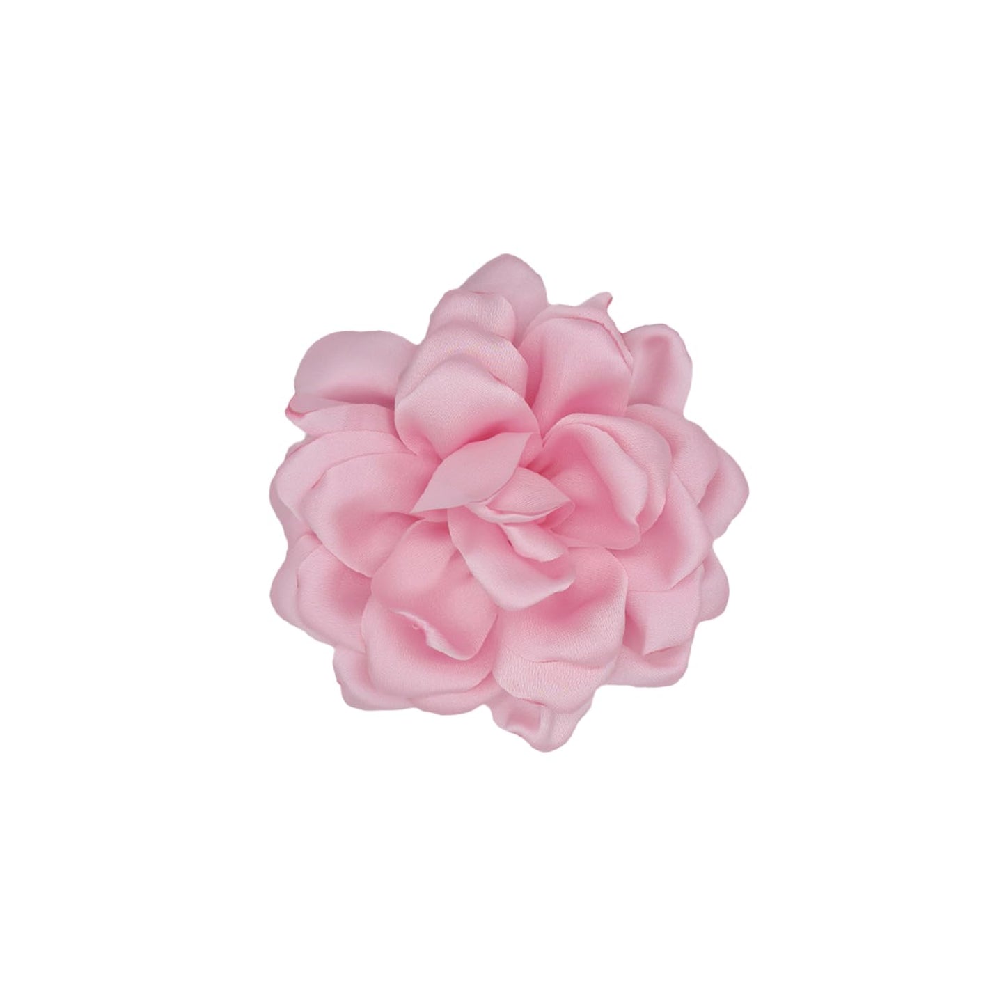 LiaLush Handmade Satin Rose Flower Brooch – Large Floral Pin for Wedding, Party & Everyday Style | 4.72in