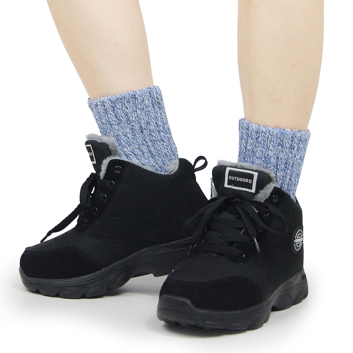 LiaLush Boot Socks for Women – Winter Thick Warm Cozy Crew Socks | Great Christmas Gift