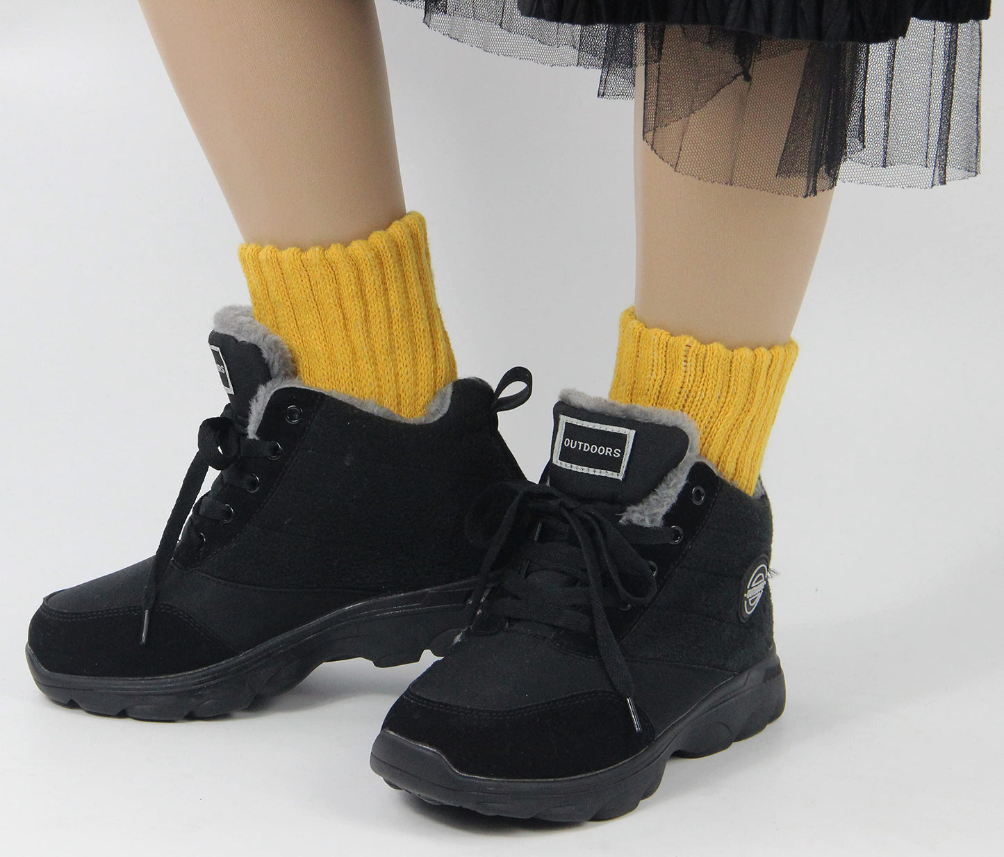 LiaLush Boot Socks for Women – Winter Thick Warm Cozy Crew Socks | Great Christmas Gift