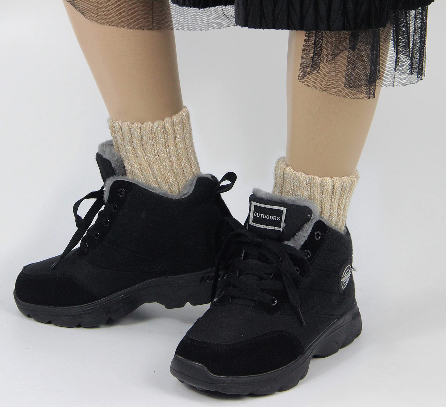 LiaLush Boot Socks for Women – Winter Thick Warm Cozy Crew Socks | Great Christmas Gift