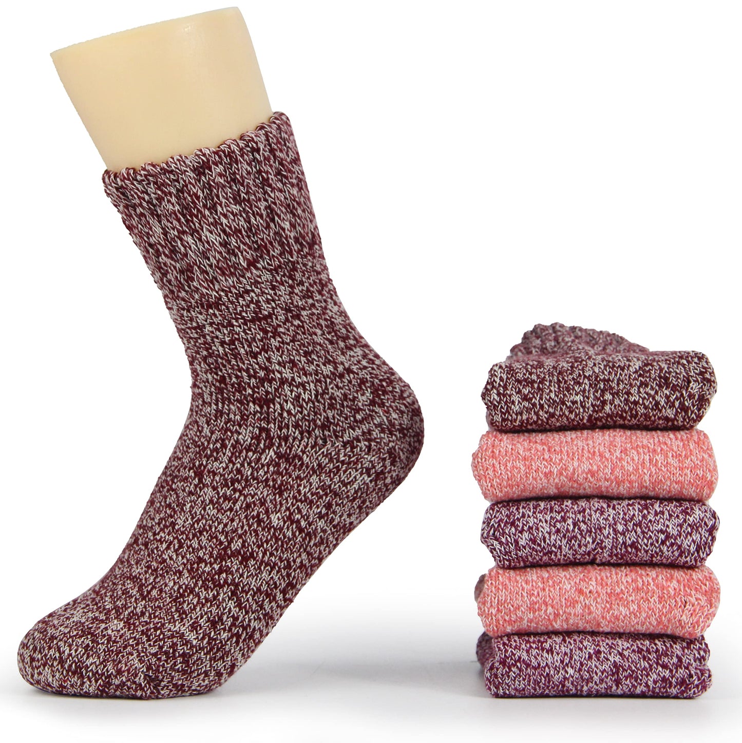 LiaLush Boot Socks for Women – Winter Thick Warm Cozy Crew Socks | Great Christmas Gift