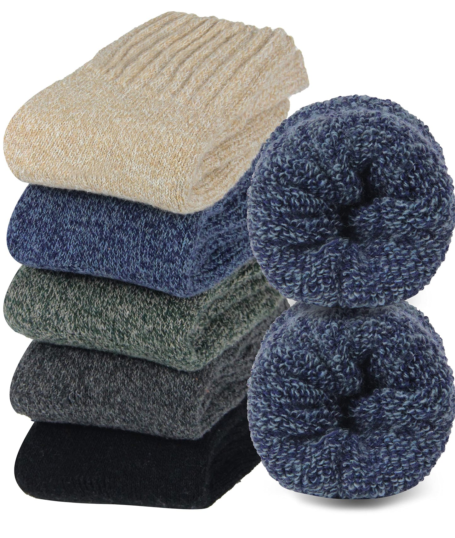 LiaLush Boot Socks for Women – Winter Thick Warm Cozy Crew Socks | Great Christmas Gift